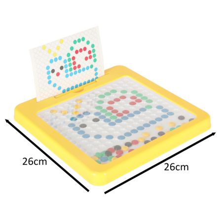 Магнитная доска для рисования Монтессори, желтая 26 x 26 см (3858)