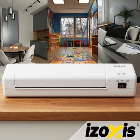 Ламинатор А4 500W комплект 4-в-1 резак, скруглитель углов, 60 пленок (код товара P25417)