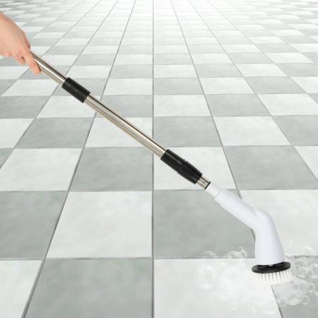 Elektriskā tīrīšanas birste ar 9 maināmiem uzgaļiem ar regulējamu rokturi USB (3296)
