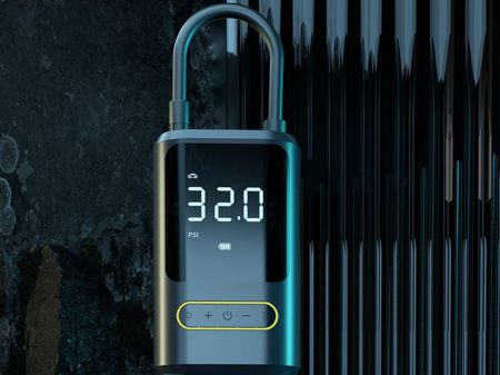 Электрический насос для автомобилей, мотоциклов, велосипедов и мячей LCD 10bar (P11510)