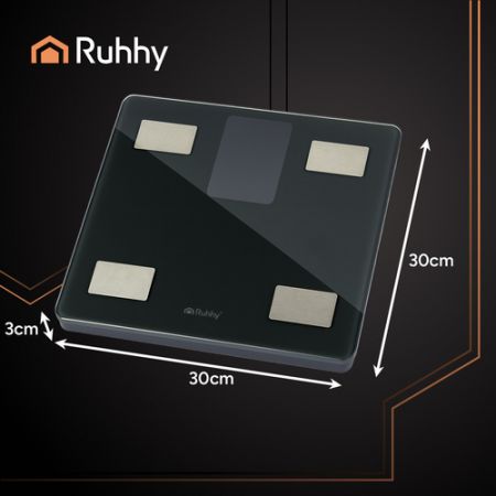 Весы для ванной Smart Bluetooth аналитические черные (P20675)