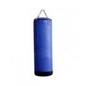 Детский боксерский мешок PU синий ненабитый 20x60 см