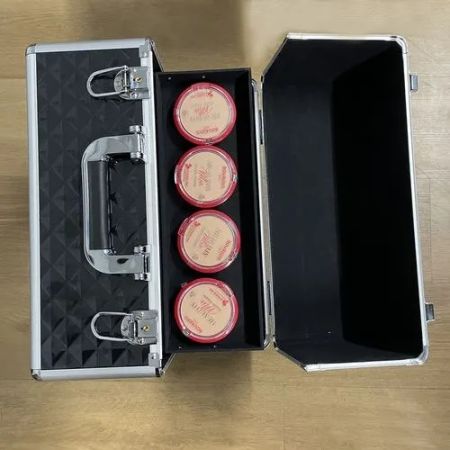 Kosmētikas koferis 42,5x35x24,5 cm melns (P22529)