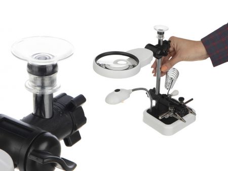 Manipulators Trešā roka (Statīvs ar palielināmo stiklu) (P09161)