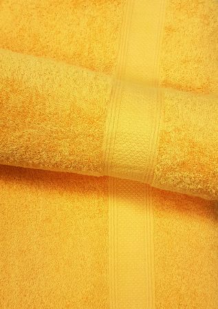 Махровое полотенце LUX yellow (3991)
