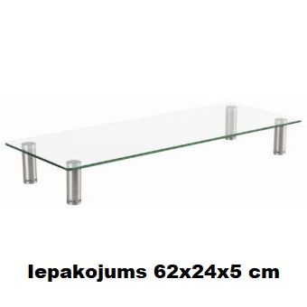 Monitora statīvs Gembird  Monitor Stand Glass (MS-TABLE-GM-01)