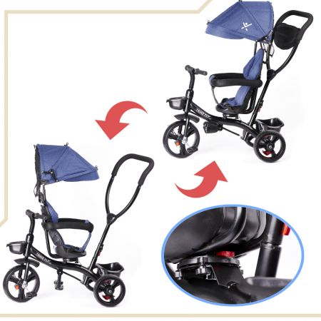 Trike Fix Lite 2in1 Коляскa и трехколесные велосипед navy blue (6200_1)