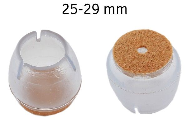 Pretslīdes silikona paliktņi mēbeļu kājām 16 gab. 25-29 mm (PAG562D)