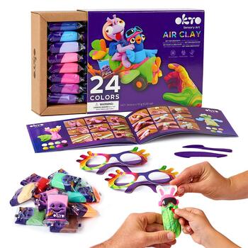 Набор для креатива Air Clay комплект для лепки - 24 цветов (ETC70150)