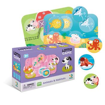 Galda spēles Loto spēle Dzīvnieki un kur viņi dzīvo!  (ETC300196)