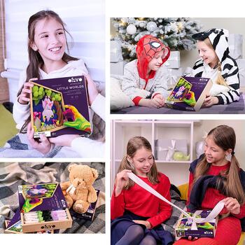 Radošais komplekts Air clay Modelēšanas masas komplekts Little Worlds Bat (ETC20033)