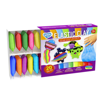 Набор для креатива Масса для моделирования (прыгающий пластилин) Elastic 20 шт. (ETC70140)