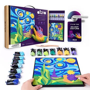 Radošais komplekts Modelēšanas masas - 3D glezna Mazais Princis Nakts(30*30 cm) (ETC20021)