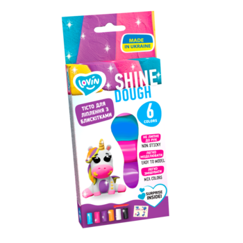 Набор для креатива Тесто для лепки Play Dough - Shine Ассорти 6 цветов (ETC41198)