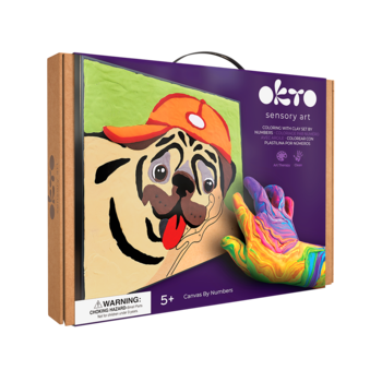 Radošais komplekts Modelēšanas masas - 3D glezna Mopsis (30*30 cm) (ETC20029)