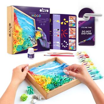 Radošais komplekts Modelēšanas masas - 3D glezna Wood&Craft Ocean Calm (21*21cm) (ETC10015)