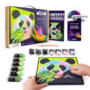 Radošais komplekts Modelēšanas masas - 3D glezna Panda (30*30 cm) (ETC20000)