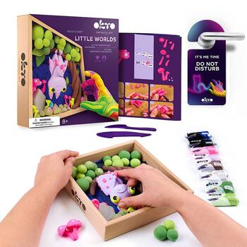 Radošais komplekts Air clay Modelēšanas masas komplekts Little Worlds Bat (ETC20033)