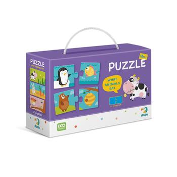 Игрушки для малышей Дуо Пазл Что животные едят?  (ETC300118)