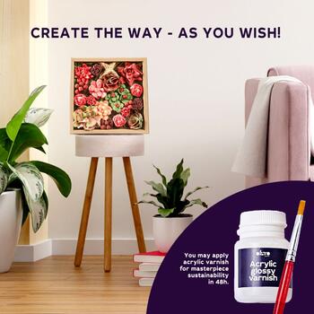 Набор для креатива 3D картина Wood&amp;Craft Succulents Passion (21*21cm)  (ETC10011)