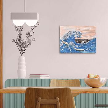 Radošais komplekts Modelēšanas masas - 3D glezna Big wave in Kanagawa (30*40 cm) (ETC10004)