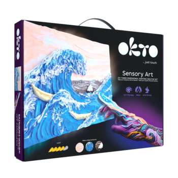 Radošais komplekts Modelēšanas masas - 3D glezna Big wave in Kanagawa (30*40 cm) (ETC10004)