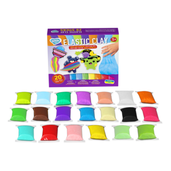 Набор для креатива Масса для моделирования (прыгающий пластилин) Elastic 20 шт. (ETC70140)