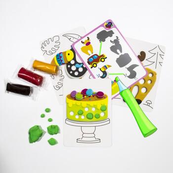 Radošais komplekts Modelēšanas masas Play Dough Edu kids - Pirkstu spēle Transport (ETC41042)
