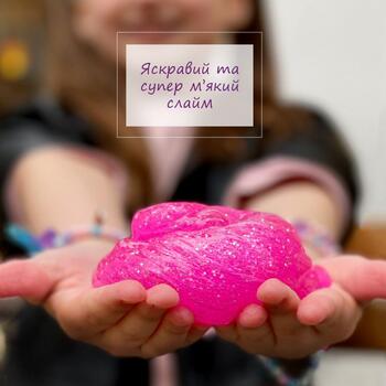 Antistresa rotaļlieta Gļotas - slaims Mermaid Shine Pink un Charms pārsteigums (ETC80130)