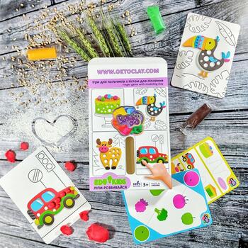 Radošais komplekts Modelēšanas masas Play Dough Edu kids - Pirkstu spēle Transport (ETC41042)