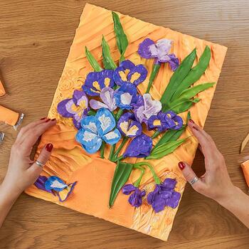 Набор для креатива 3D картина Irises (30*40 cm) (ETC10007)