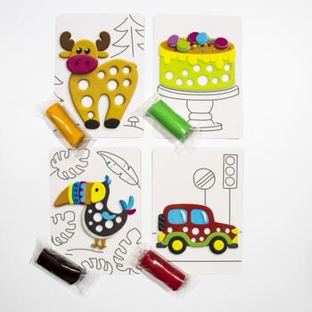 Radošais komplekts Modelēšanas masas Play Dough Edu kids - Pirkstu spēle Transport (ETC41042)