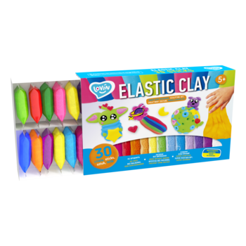 Набор для креатива Масса для моделирования (прыгающий пластилин) Elastic 30 шт.  (ETC70141)