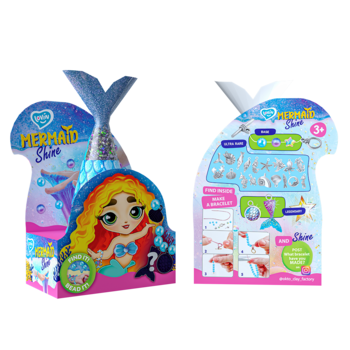 Antistresa rotaļlieta Gļotas - slaims Mermaid Shine Blue un Charms pārsteigums (ETC80131)