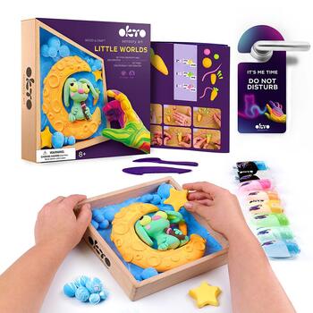 Radošais komplekts Air clay Modelēšanas masas komplekts Little Worlds Bunny Moon (ETC20032)