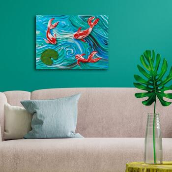 Набор для креатива 3D картина Koi Carps (30*40 cm) (ETC10002)