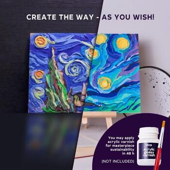 Набор для креатива 3D картина Starry night (30*40 cm)  (3684)  (ETC10005)