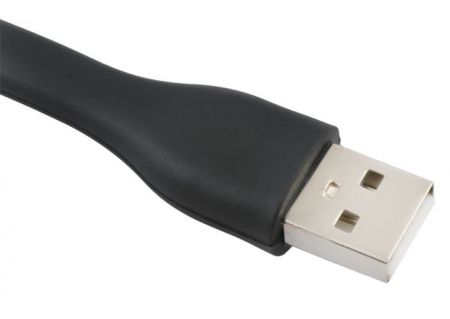 Силиконовая лампа USB - черная (P3184)