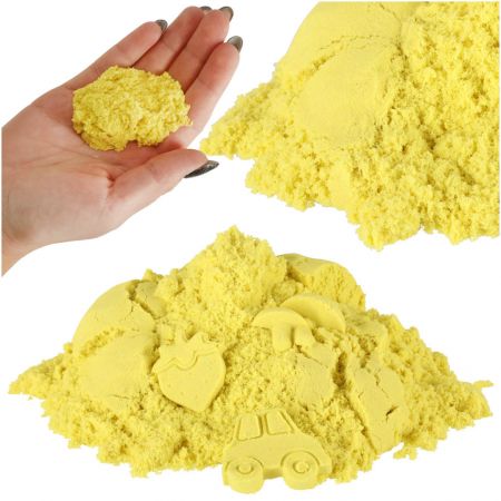 Песок кинетический 1 кг желтый (9568_4)