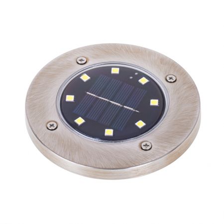 Садовая лампа c солнечной батареей 8 LED 4 шт. теплый белый (4964)