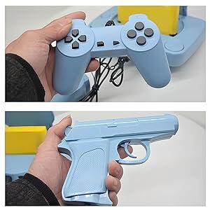Riff RF-2GUN Ретро консоль с 22 встроенными 8-битными играми + 2 Джойстиками + Игровой пистолет (RF-2GUN)