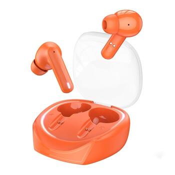 Borofone BW37 TWS 5.3 BT Беспроводные наушники с LED цветным эффектами / 7h автономной раб. Orange (BW37-OR)