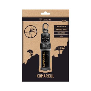 Tactical KomarKill SB-1326 3in1 pārnēsājams odu atbaidītājs / LED laterna / avārijas power bank 5000 mAh IPX6 (SB-1326)