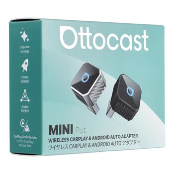 Ottocast T3 Mini Pot bezvadu CarPlay un Android Auto adapteris (CP88-T3)