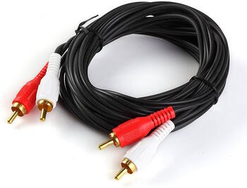 Riff RF983 2x RCA на 2x RCA Аудио провод 1.5 m с позолоченными разъемами (RF983)