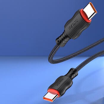 iKaku KSC-807 CHUANDA Провод для быстрой зарядки и передачи данных PD60W Type-C на Type-C 1m (KSC-807/C/C-BK)