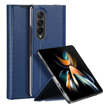 Dux Ducis Bril sērijas Magnētiskās fiksācijas sāniski atverams maks priekš Samsung Galaxy Z Fold 4 F936B Blue (DU-BR-SAM-ZFOLD4-BL)