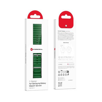 Forcell FS01 Силиконовый ремешок для Samsung watch 20mm Green (FS01-GRE)