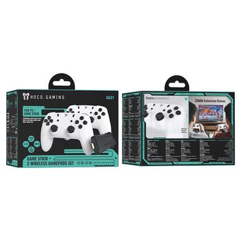 Hoco GA31 Игровая консоль с 20000 встроенных классических игр 64GB White (GA31)