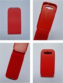 HQ Iron Slim Flip Case priekš Samsung i9300 Galaxy S3 vertikāli atverams plastik ietvarā Sarkans (PS-M-SAMS-S3-PL-CS-RED)